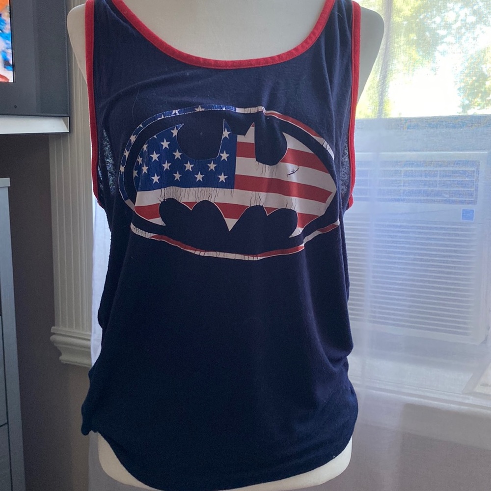 American flag Batman tank